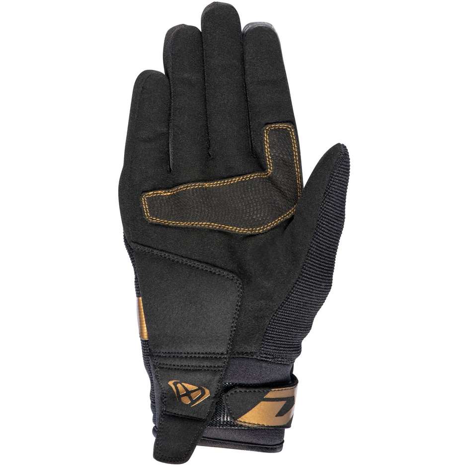 Mid Season Motorcycle Gloves Ixon MS FEVER LADY Black Gold 