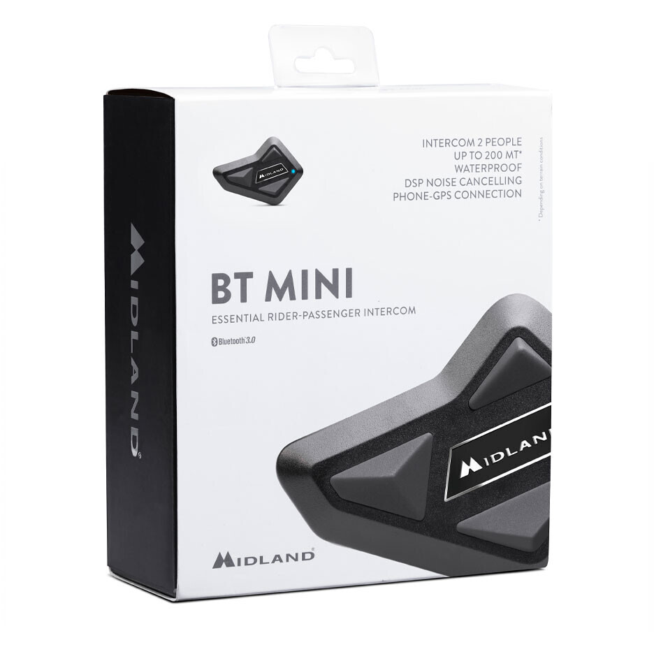 Midland BT Mini Einzel-Bluetooth-Motorrad-Gegensprechanlage