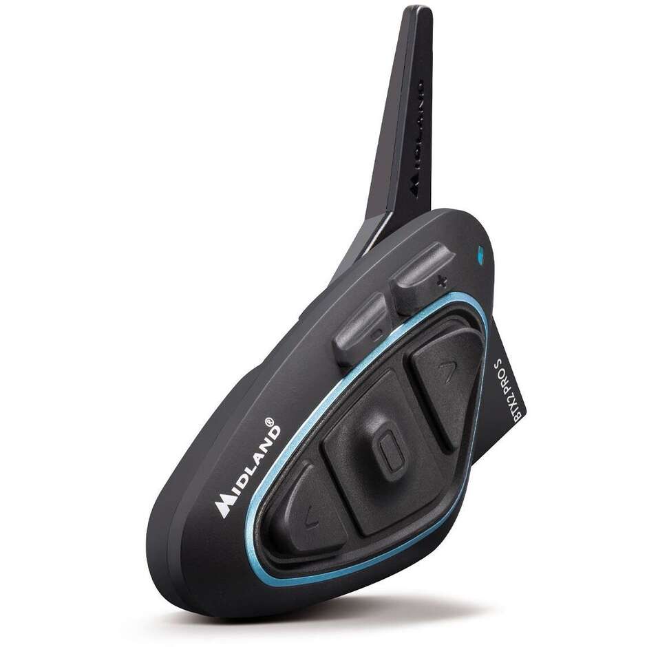 Midland BTX2 PRO S LR Intercom moto Bluetooth simple avec haut-parleur HI-FI