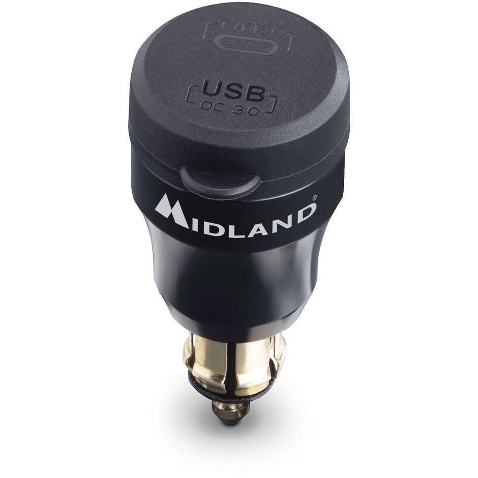 Midland USB+USB-C Motorradladegerät