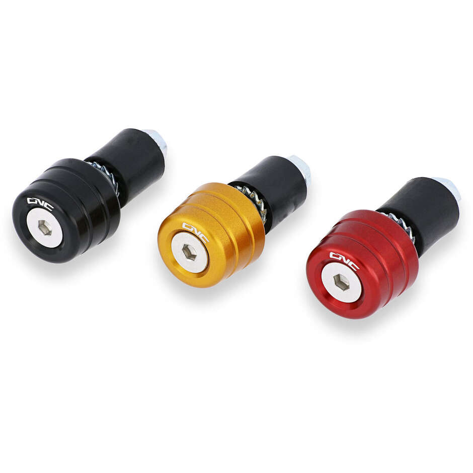 MINI CM234 CNC Racing Red Handlebar End Weights