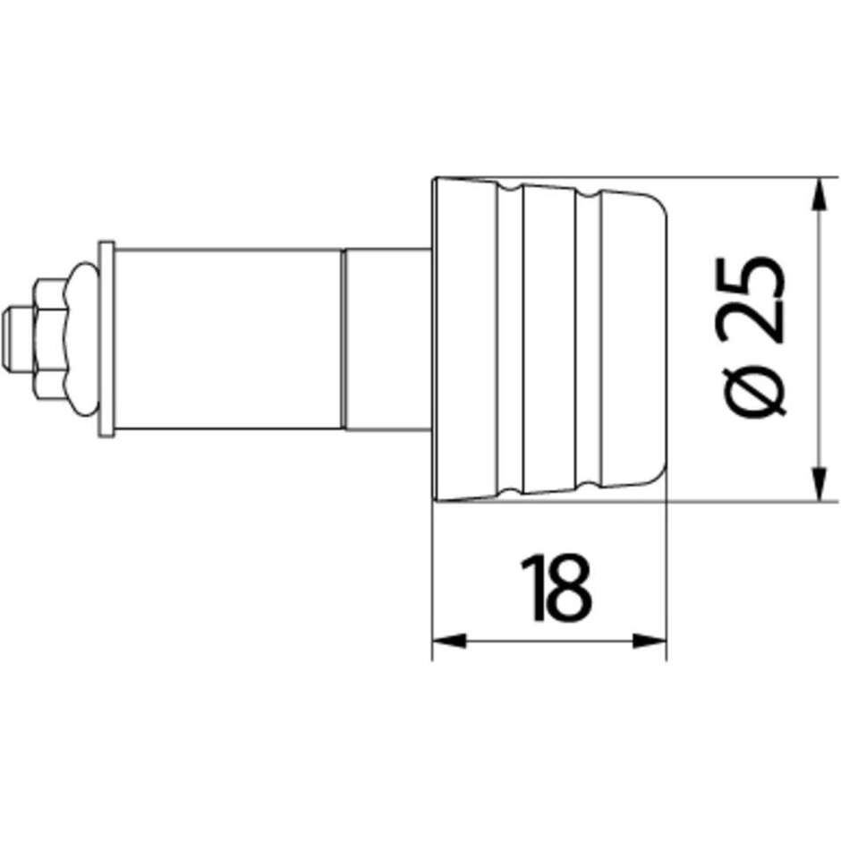 MINI CM234 CNC Racing Red Handlebar End Weights