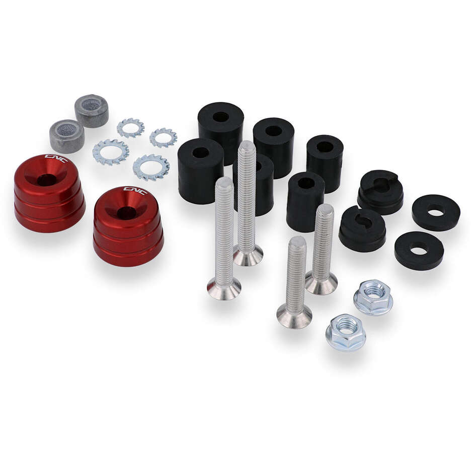 MINI CM234 CNC Racing Red Handlebar End Weights
