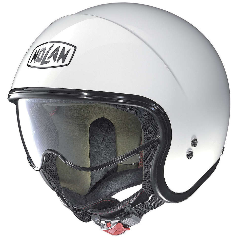 Mini-Jet Moto Helmet Nolan Classic Nylon 005 White Glossy