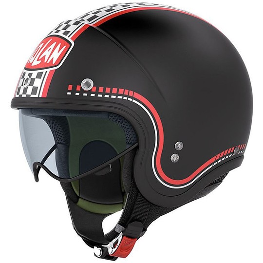 Mini-jet Moto Helmet Nolan N21 Lario 002 Black Opaque