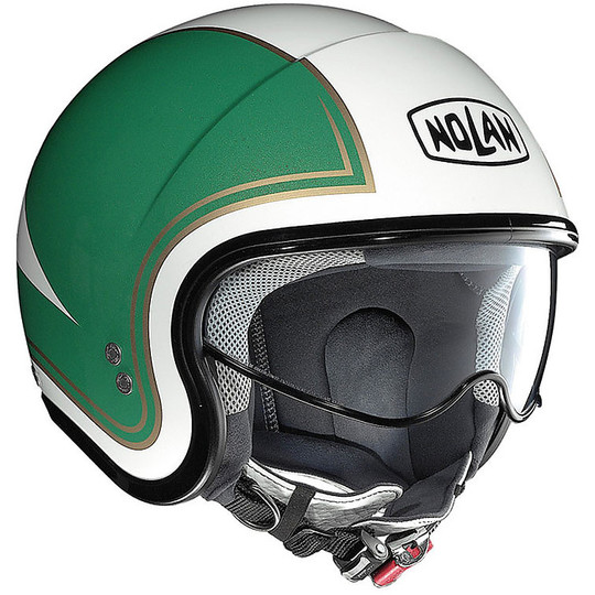Mini-Jet Moto Helmet Nolan N21 Tricolore 031 Red White Green