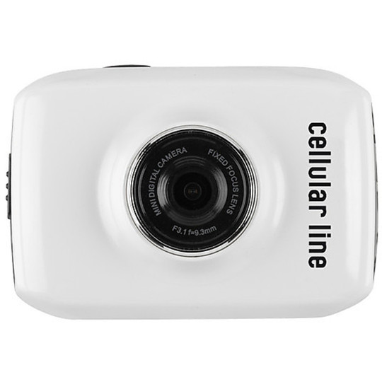 Mini Telecamera Moto Cellular Line Motion Cam Con Lcd Bianco