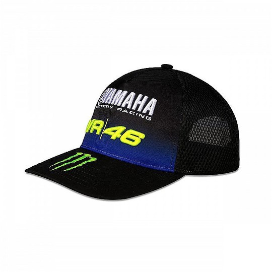 Mittlere Visierkappe VR46 Yamaha Black Edition Collection