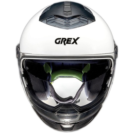 Modular Crossover Motorcycle Helmet Grex G4.2 PRO Kinetic N-Com White Metal