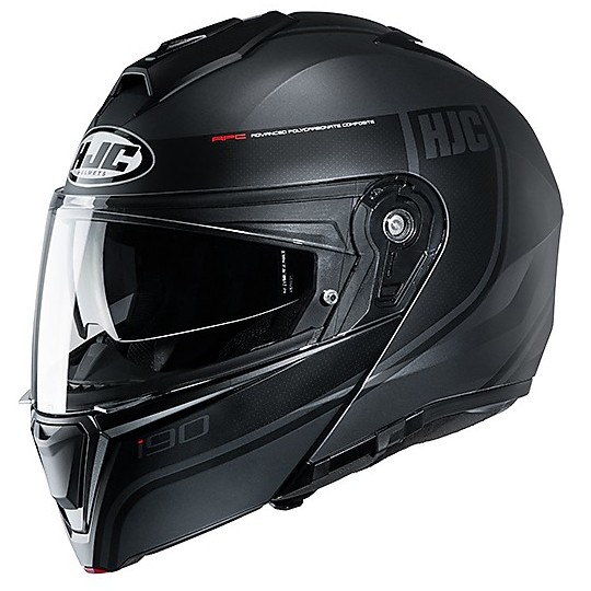 Modular Double Homologation Helmet P / J Moto HJC i90 DAVAN MC5SF Matt Black