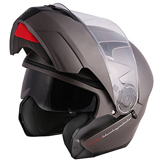 Modular Double Visor Motorcycle Helmet Scotland Force 02.2 Matt Anthracite