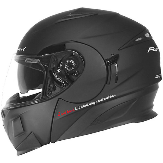 Modular Double Visor Motorcycle Helmet Scotland Force 02.3 matt black
