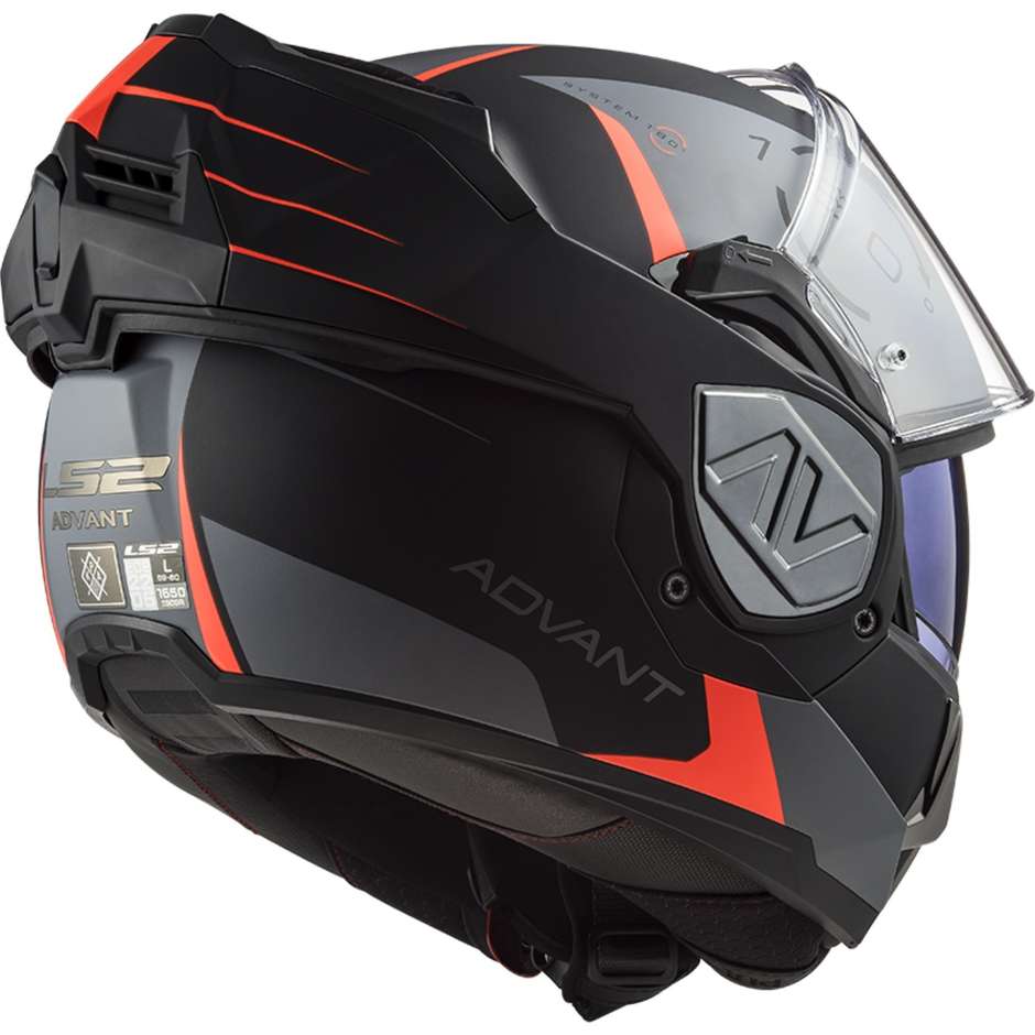 Modular Helmet Approved P / J Ls2 FF906 ADVANT CODEX Matt Black Titanium