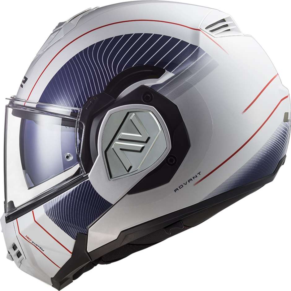 Modular Helmet Approved P / J Ls2 FF906 ADVANT COOPER White Blue
