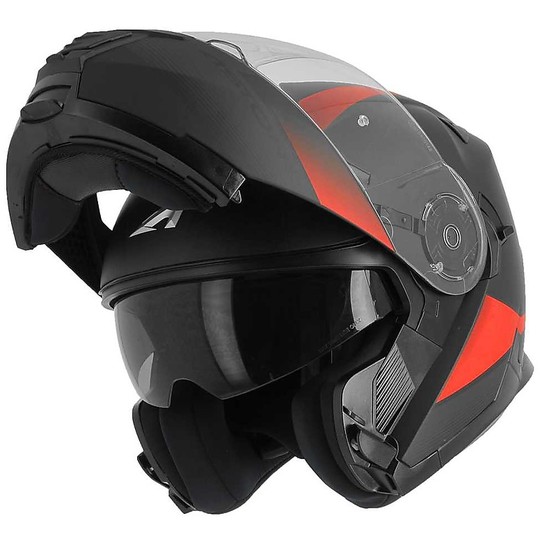 Modular Helmet Astone RT1200 Vanguard Black Red Matt