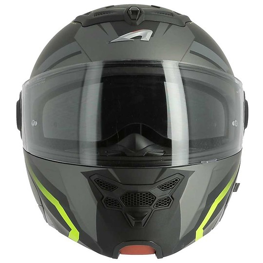 Modular Helmet Astone RT800 Energy Black Matt Yellow