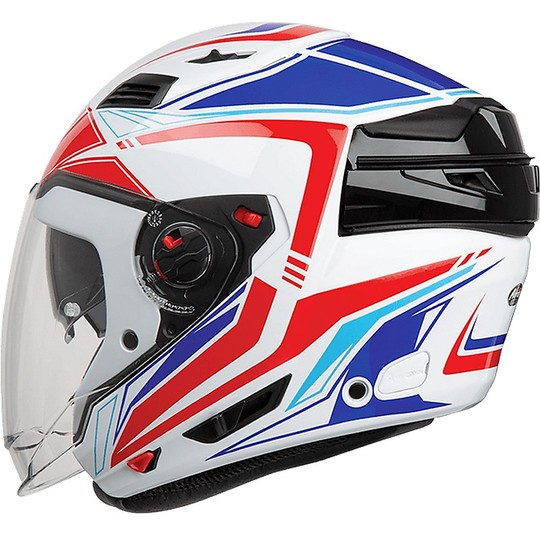 Modular Helmet Detachable Chin Motorbike Airoh EXECUTIVE LINE Glossy Blue