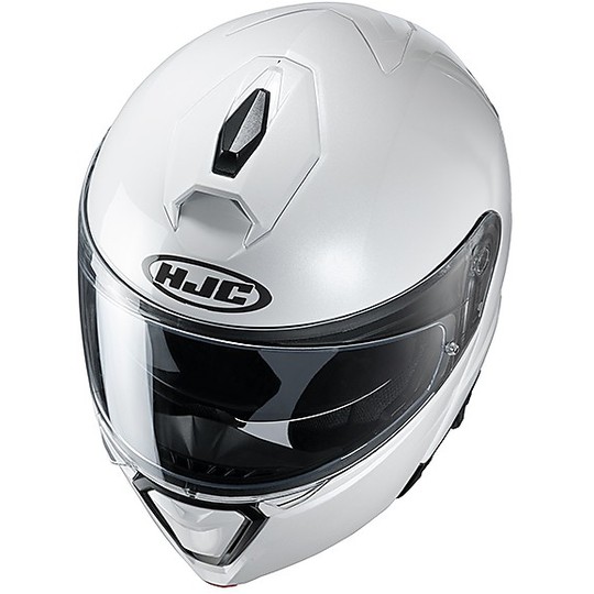 Modular Helmet Double Homologation P / J Moto HJC i90 Solid White