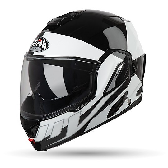 Modular helmet Flip UP Motorcycle Airoh REV 19 FUSION Glossy White