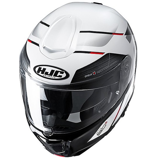 Modular Helmet in Double Fiber Homologation P / J HJC RPHA 90 BEKAVO MC1 White Red