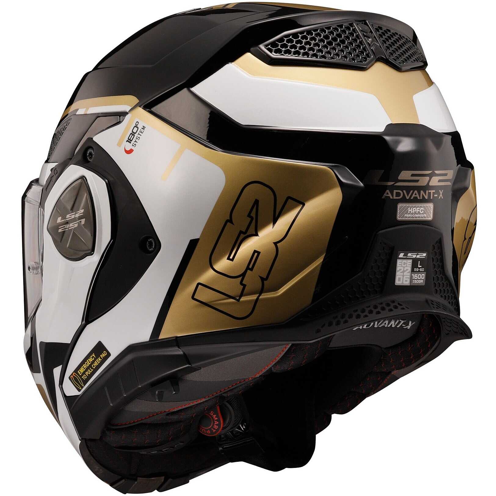 Modular Helmet In HPFC Approved P / J Ls2 FF901 ADVANT X METRYK Black ...