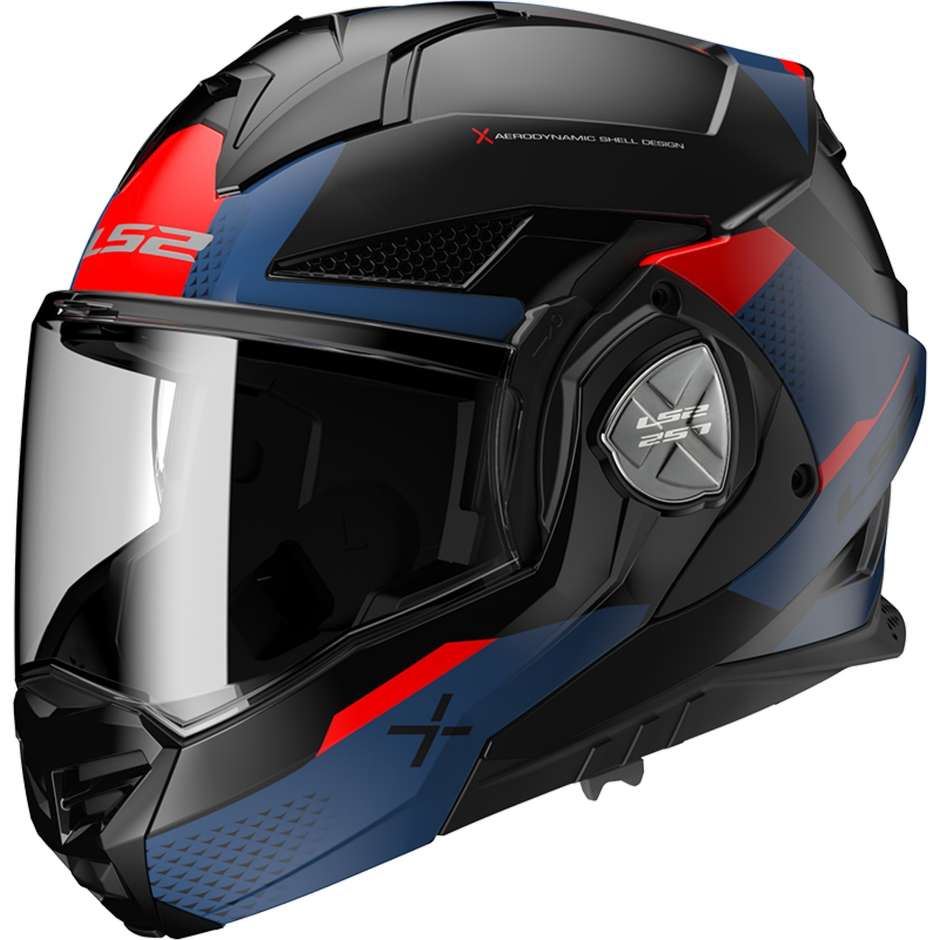 Modular Helmet In HPFC Approved P / J Ls2 FF901 ADVANT X OBLIVION Matt Black Blue