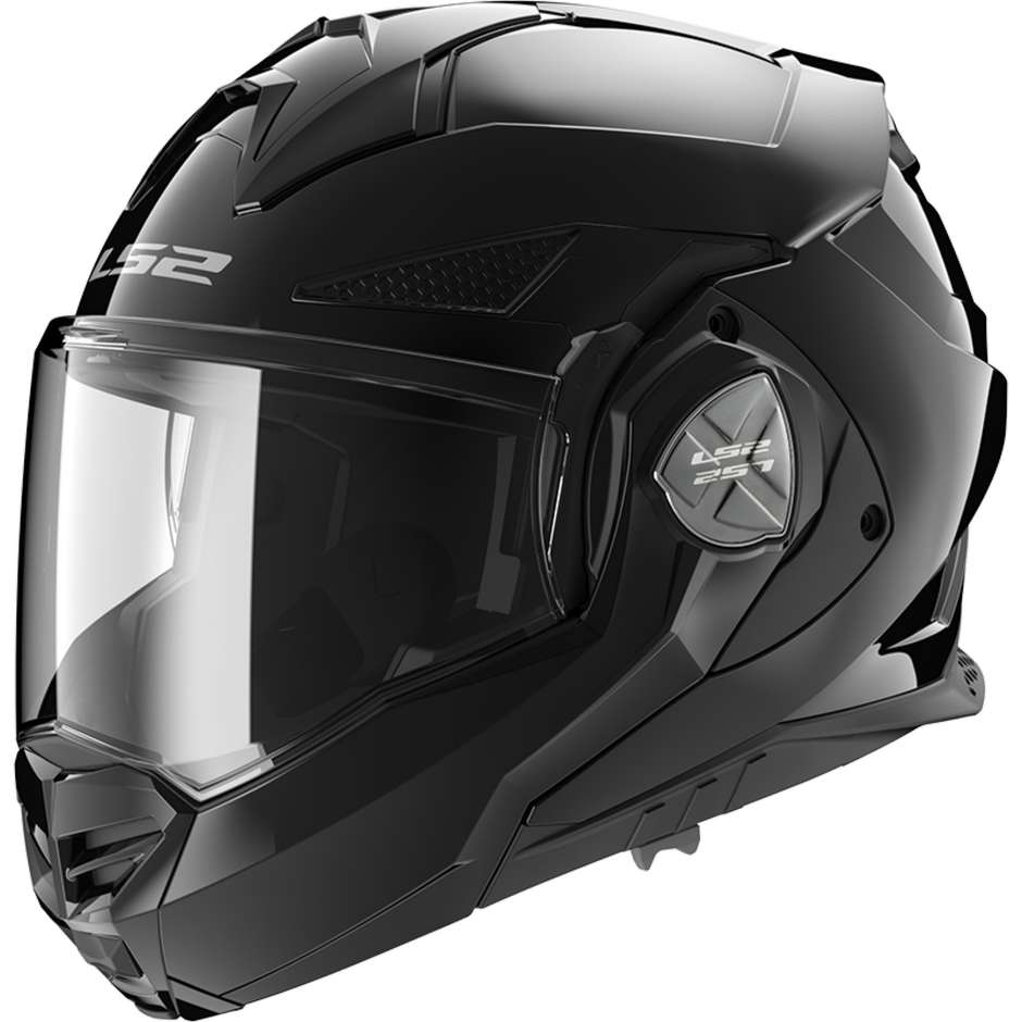 Modular Helmet In HPFC Approved P / J Ls2 FF901 ADVANT X Solid Glossy Black