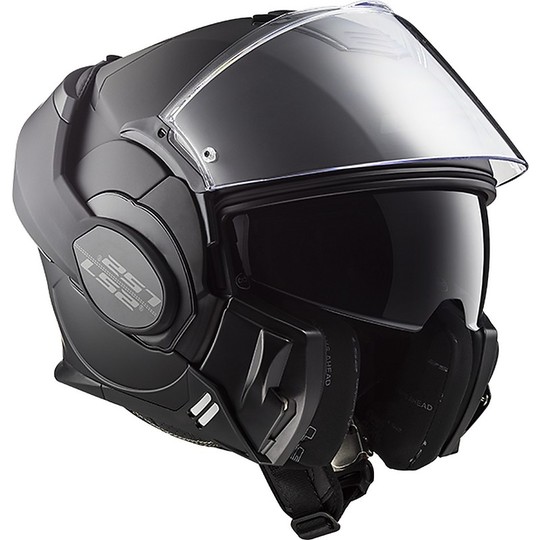 Modular Lever Helmets with LS2 FF399 Valiant NOIR Black Opaco