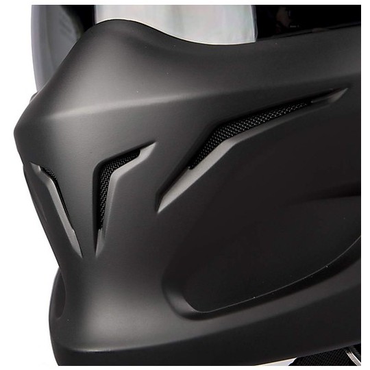 Modular Moto Helmet Scorpion Exo-Combat 2 in 1 Black Opener Warrior