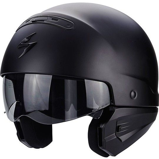 Modular Moto Helmet Scorpion Exo-Combat 2 in 1 Dark Black Solid