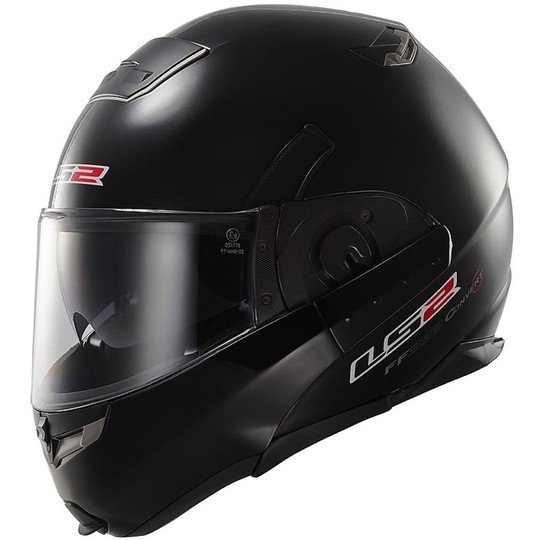 Modular Motorcycle Helmet 393.1 Ls2 Convert Tipper Double Visor Gloss Black