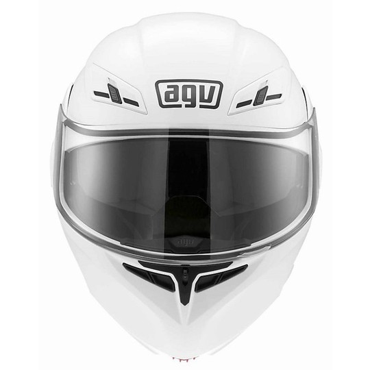 Modular Motorcycle Helmet Agv New Compact Dual Mono approval Glossy White