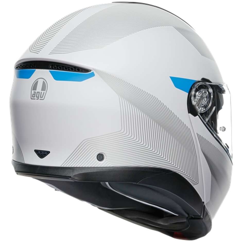 Modular Motorcycle Helmet Agv TOURMODULAR FREQUENCY LIGHT Gray Blue
