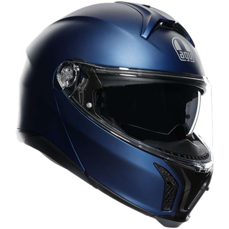 Modular Motorcycle Helmet Agv TOURMODULAR GALAXY Matt Blue
