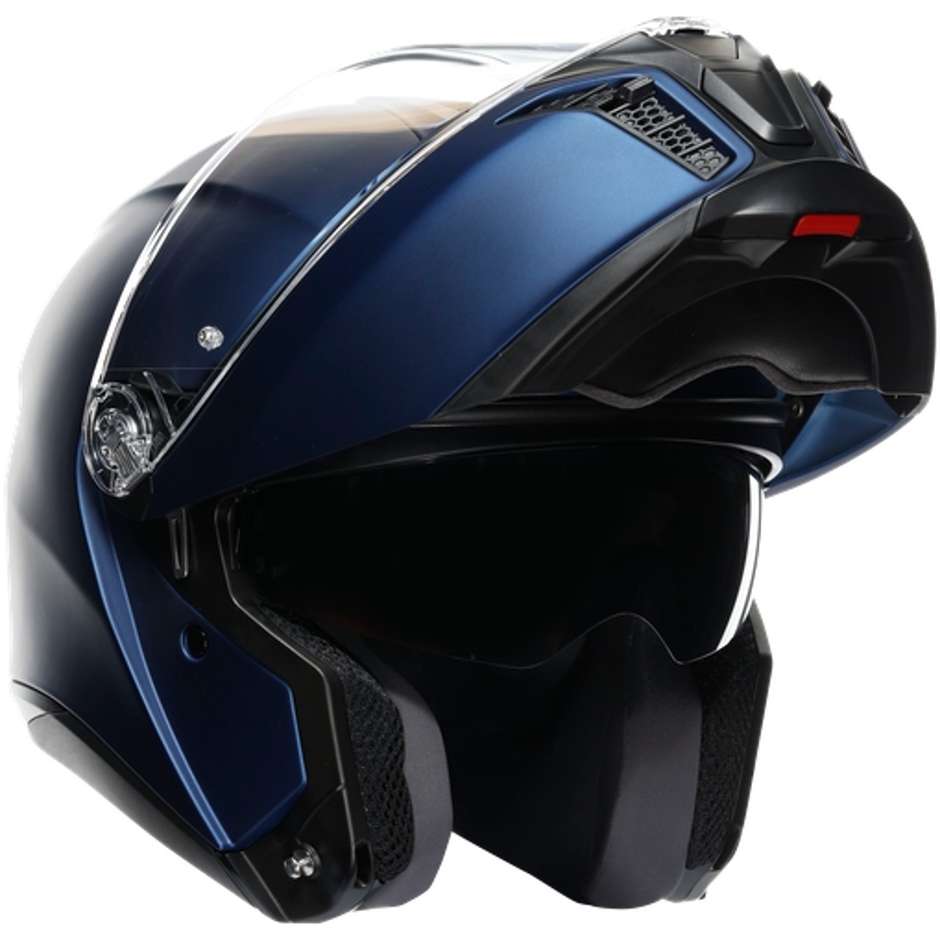 Modular Motorcycle Helmet Agv TOURMODULAR GALAXY Matt Blue