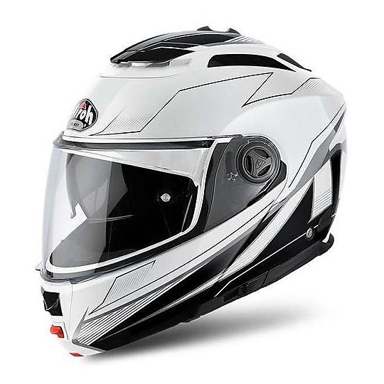 Modular Motorcycle Helmet Airoh Phantom S Spirit White Black
