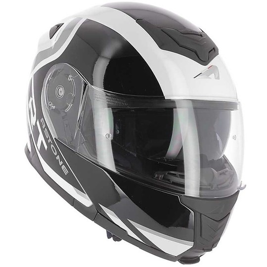 Modular Motorcycle Helmet Approval P / J Astone RT1200 KING Glossy White