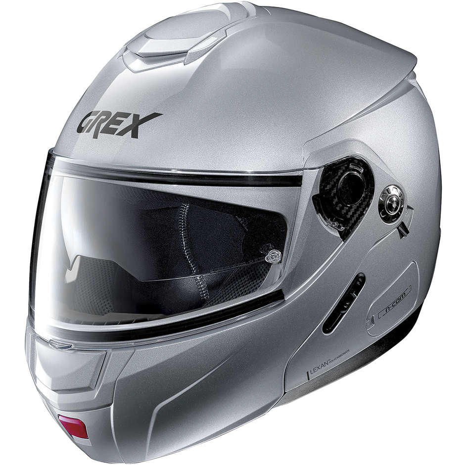 Modular Motorcycle Helmet Approval P / J Grex G9.2 KINETIC N-Com 003 Silver Metal