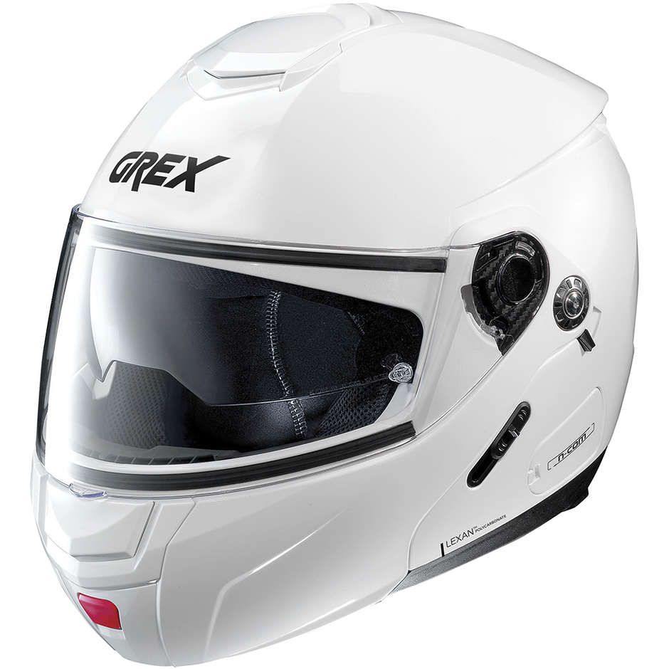 Modular Motorcycle Helmet Approval P / J Grex G9.2 KINETIC N-Com 004 White Metal