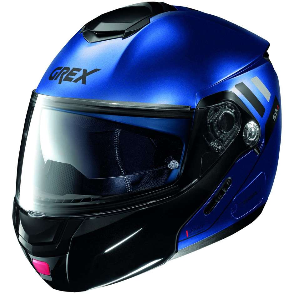 Modular Motorcycle Helmet Approval P / J Grex G9.2 OFFSET N-Com 015 Flat Cayman Blue