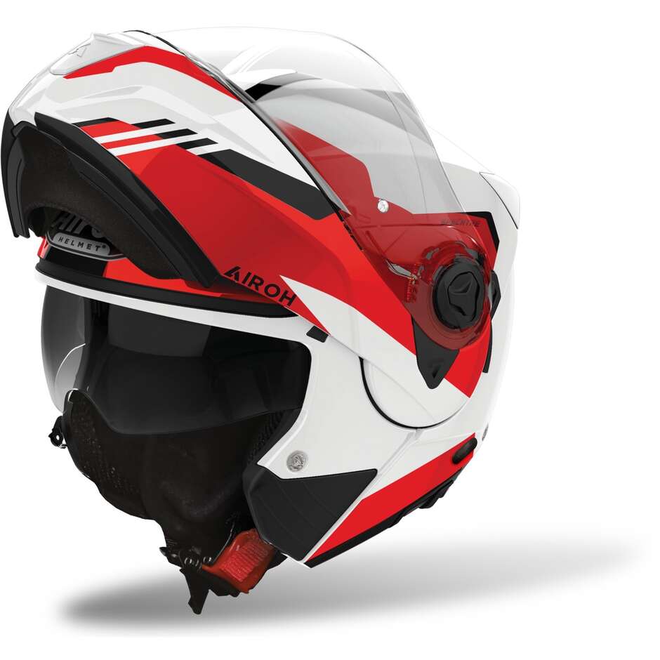 Modular Motorcycle Helmet Approved P / J Airoh SPECKTRE Clever Glossy Red