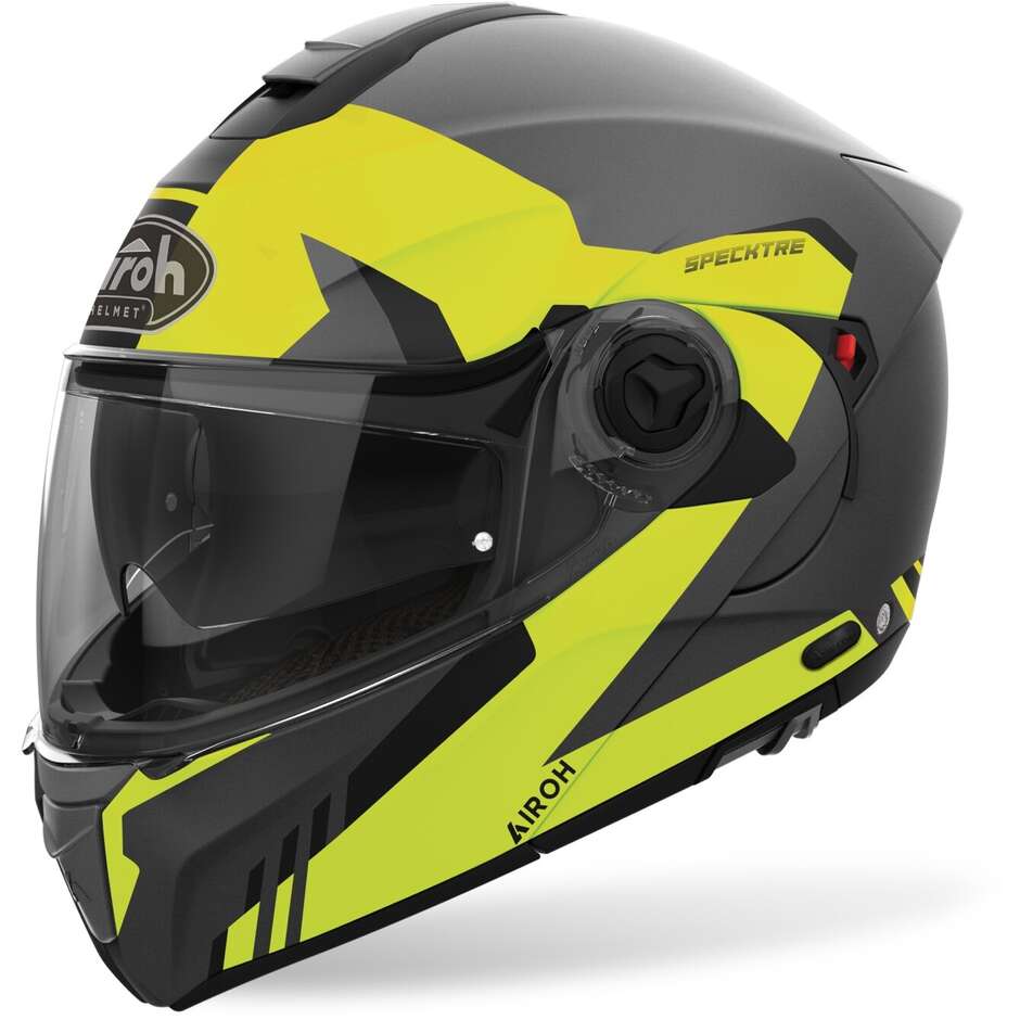 Modular Motorcycle Helmet Approved P / J Airoh SPECKTRE Clever Matt Yellow