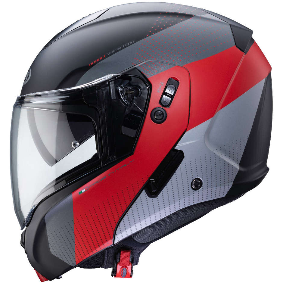 Modular Motorcycle Helmet Approved P / J Caberg HORUS SCOUT Black Matt Red Anthracite