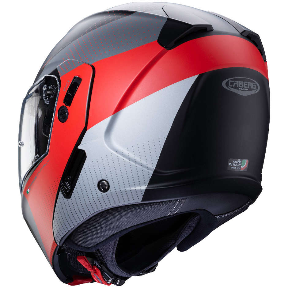 Modular Motorcycle Helmet Approved P / J Caberg HORUS SCOUT Black Matt Red Anthracite