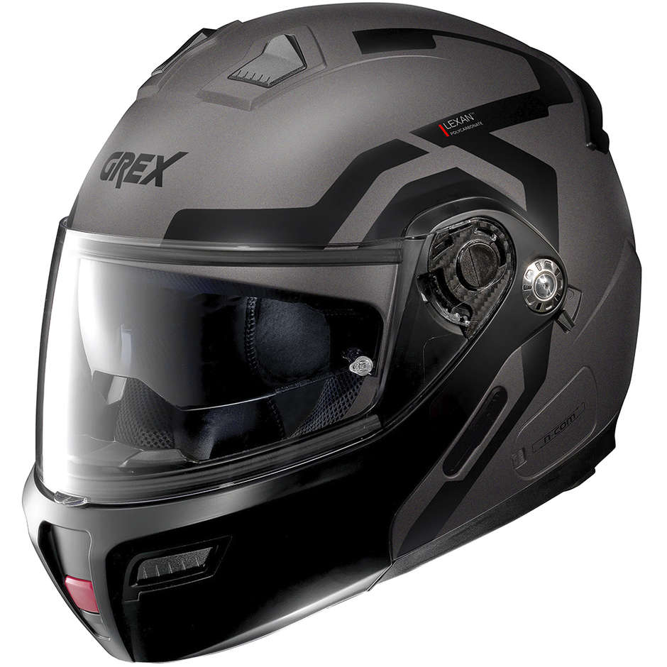 Modular Motorcycle Helmet Approved P / J Grex G9.1 Evolve CROSSROAD N-Com 040 Lava Gray Opaco