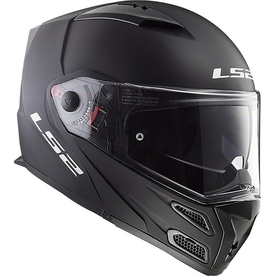 Modular Motorcycle Helmet Approved P / J Ls2 FF324 METRO EVO Solid Matt Black
