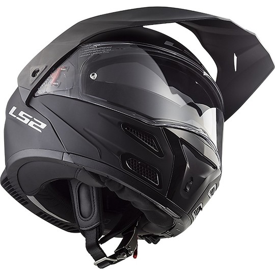 Modular Motorcycle Helmet Approved P / J Ls2 FF324 METRO EVO Solid Matt Black
