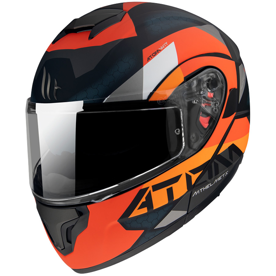 Modular Motorcycle Helmet Approved P / J Mt Helmet ATOM sv W17 A4 Matt Orange