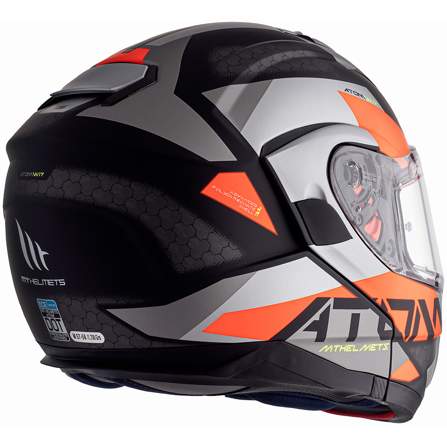 Modular Motorcycle Helmet Approved P / J Mt Helmet ATOM sv W17 A5 Matt Red