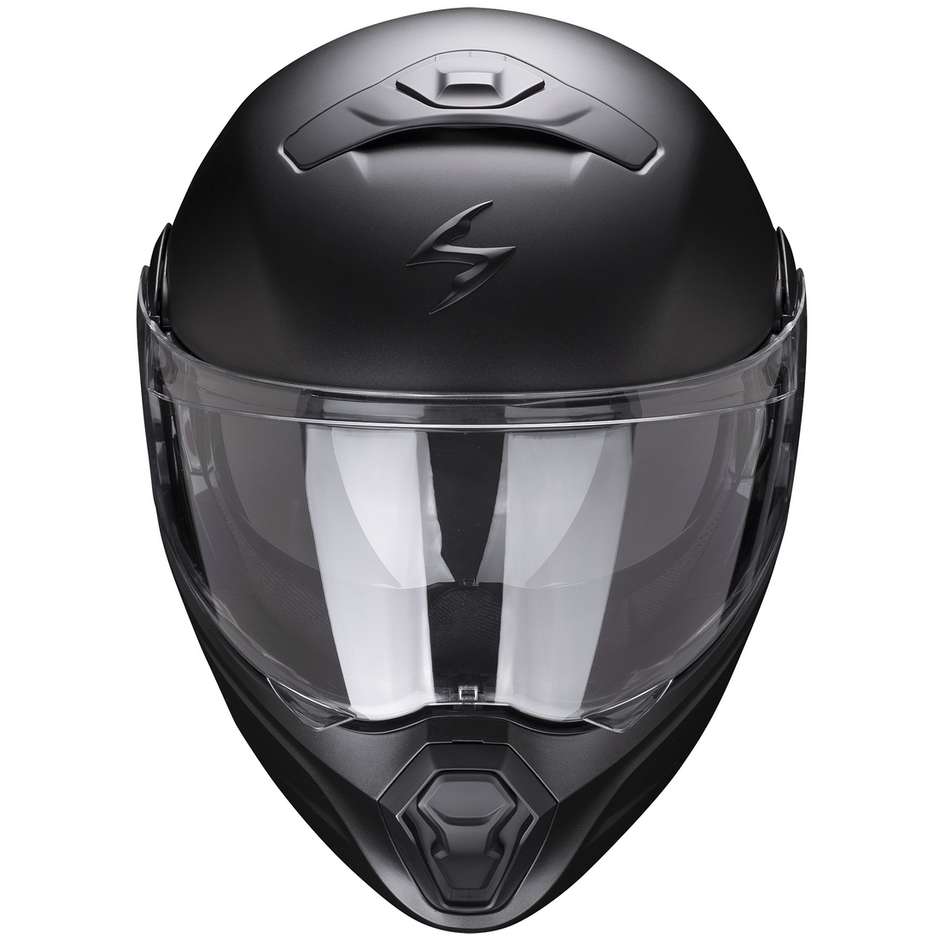 Modular Motorcycle Helmet Approved P / J Scorpion EXO-930 SOLID Black